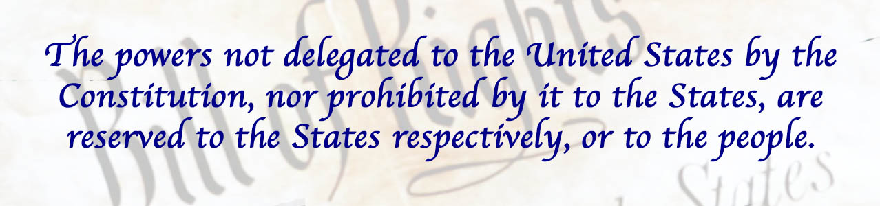 The powers not delegated to the United States by the Constitution, nor prohibited by it to the States, are reserved to the States respectively, or to the people.